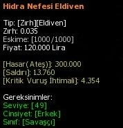 Hidra Nefesi Eldiven eşya simgesi