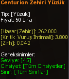 Centurion Zehiri Yüzük eşya simgesi