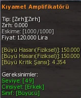 Kıyamet Amplifikatörü eşya simgesi