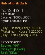Hidroflorik Zırh eşya simgesi