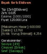 Bıçak Sırtı Eldiven eşya simgesi