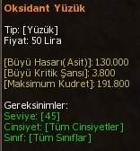 Oksidant Yüzük eşya simgesi