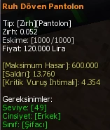 Ruh Döven Pantolon eşya simgesi