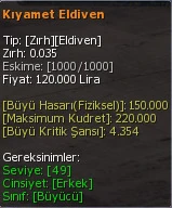 Kıyamet Eldiven eşya simgesi