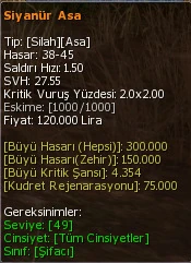 Siyanür Asa eşya simgesi
