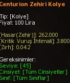 Centurion Zehiri Kolye eşya simgesi